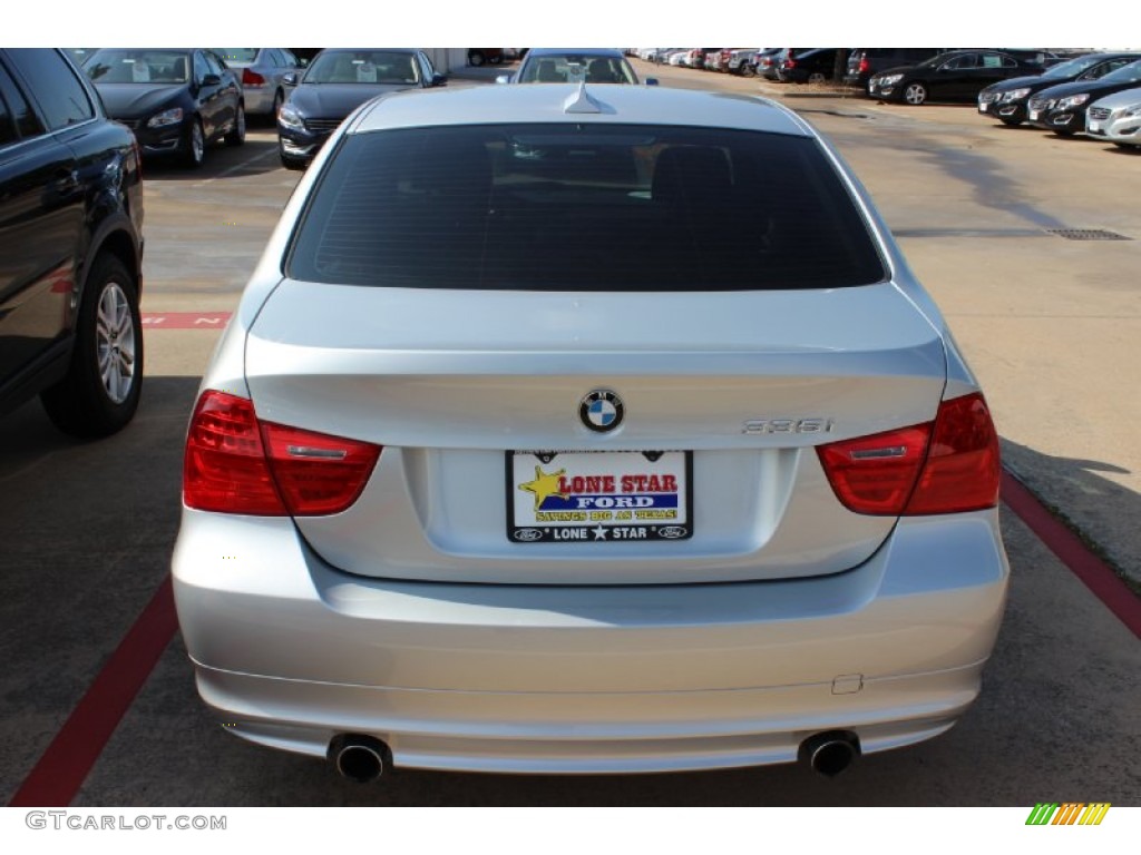 2011 3 Series 335i Sedan - Titanium Silver Metallic / Black photo #6