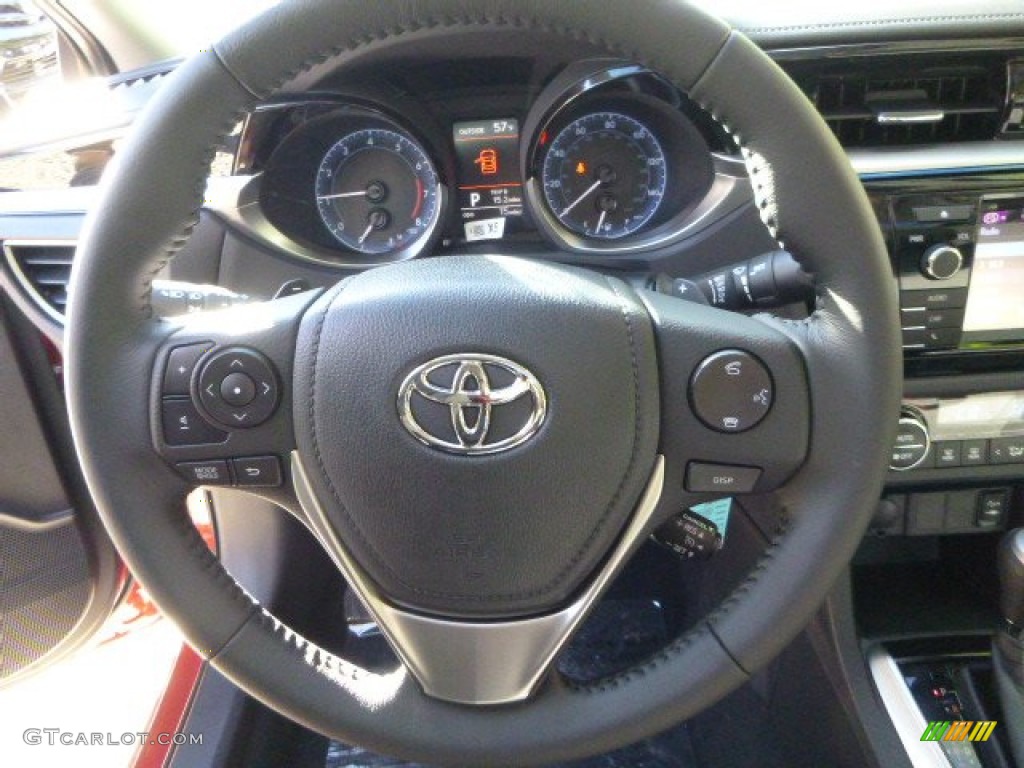 2014 Toyota Corolla S Black Steering Wheel Photo #85448448