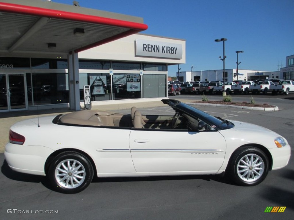 2001 Sebring LXi Convertible - Champagne Pearlcoat / Taupe photo #7