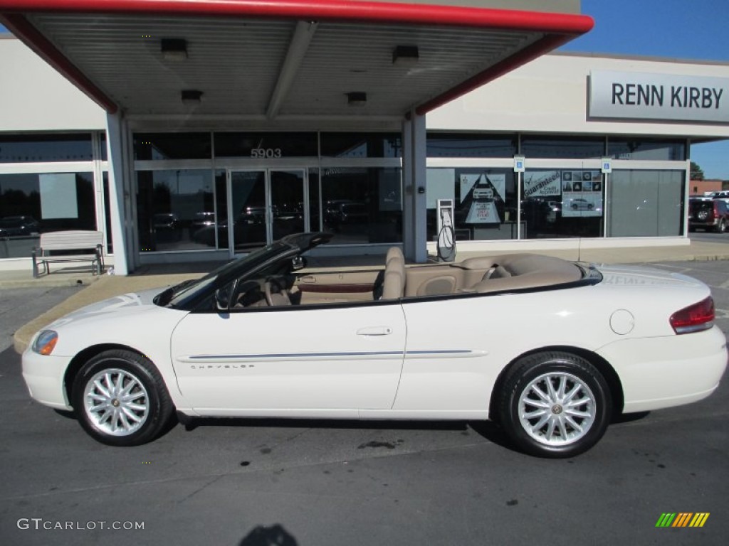 2001 Sebring LXi Convertible - Champagne Pearlcoat / Taupe photo #12