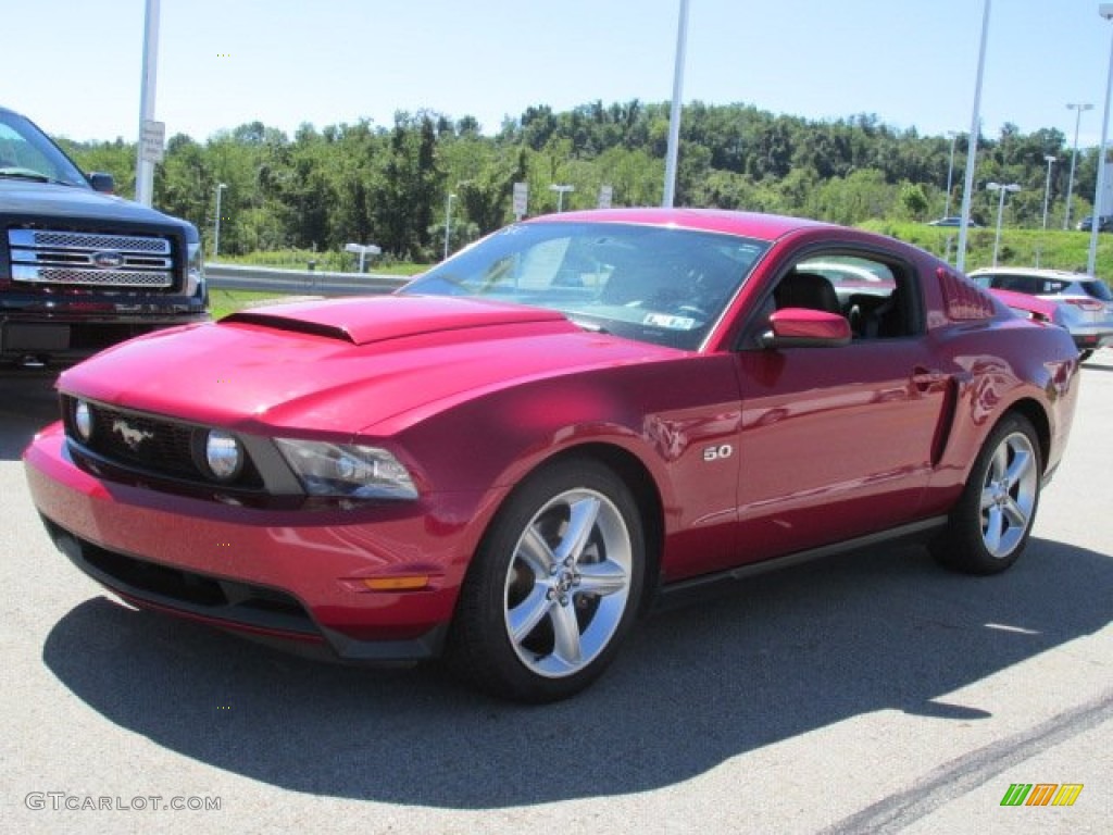 2011 Mustang GT Premium Coupe - Red Candy Metallic / Charcoal Black/Cashmere photo #5
