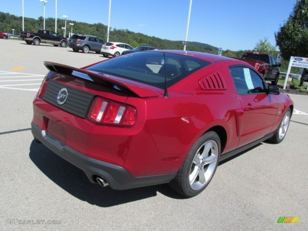 2011 Mustang GT Premium Coupe - Red Candy Metallic / Charcoal Black/Cashmere photo #10