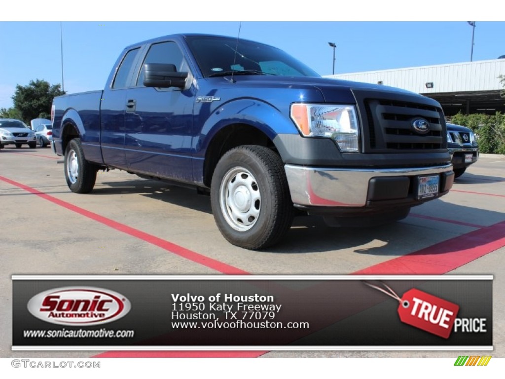 2011 F150 XL SuperCab - Dark Blue Pearl Metallic / Steel Gray photo #1