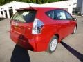 Barcelona Red Metallic - Prius v Three Hybrid Photo No. 3