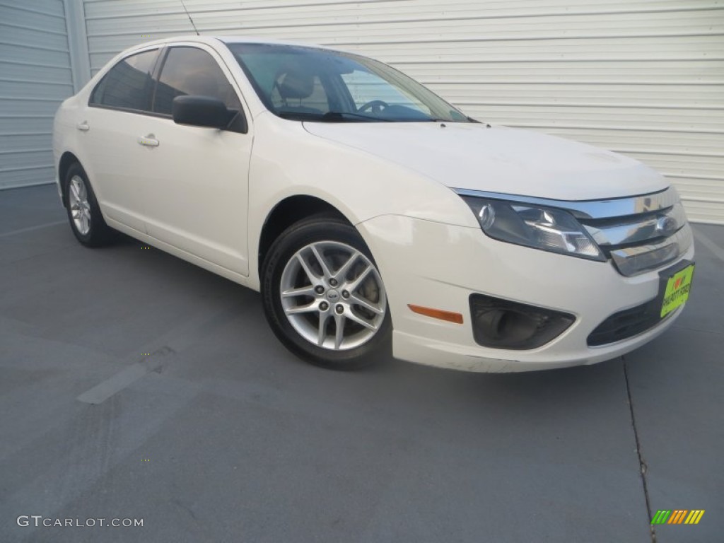 White Suede Ford Fusion