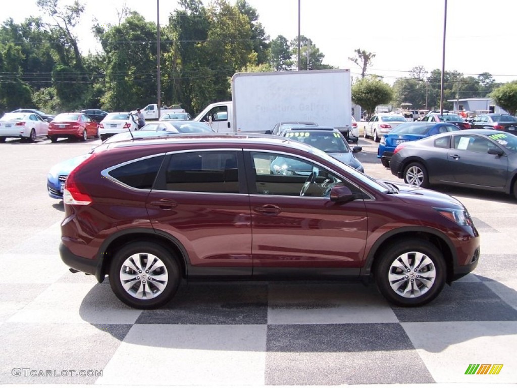 2012 CR-V EX-L 4WD - Basque Red Pearl II / Beige photo #3