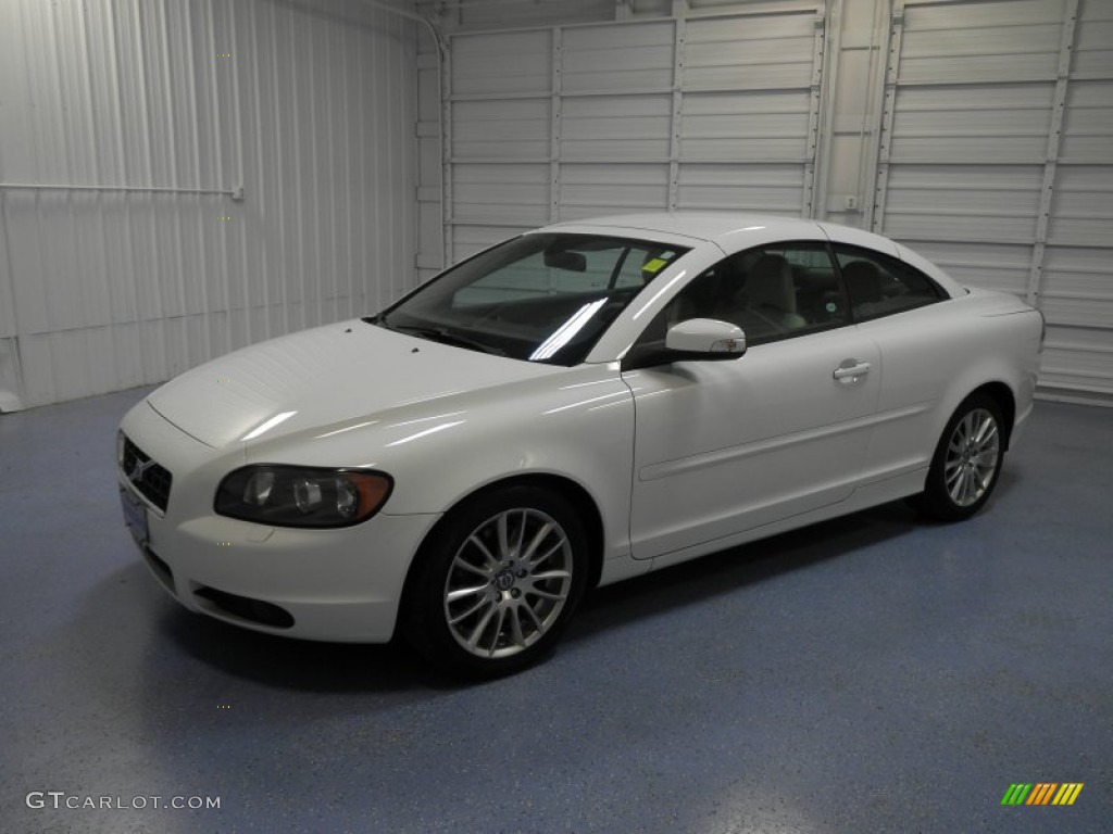 2009 C70 T5 Convertible - Ice White / Calcite photo #2