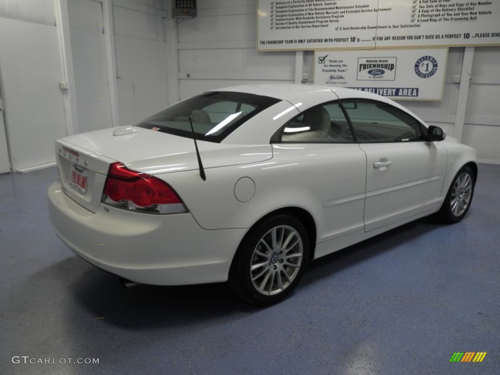 2009 C70 T5 Convertible - Ice White / Calcite photo #6