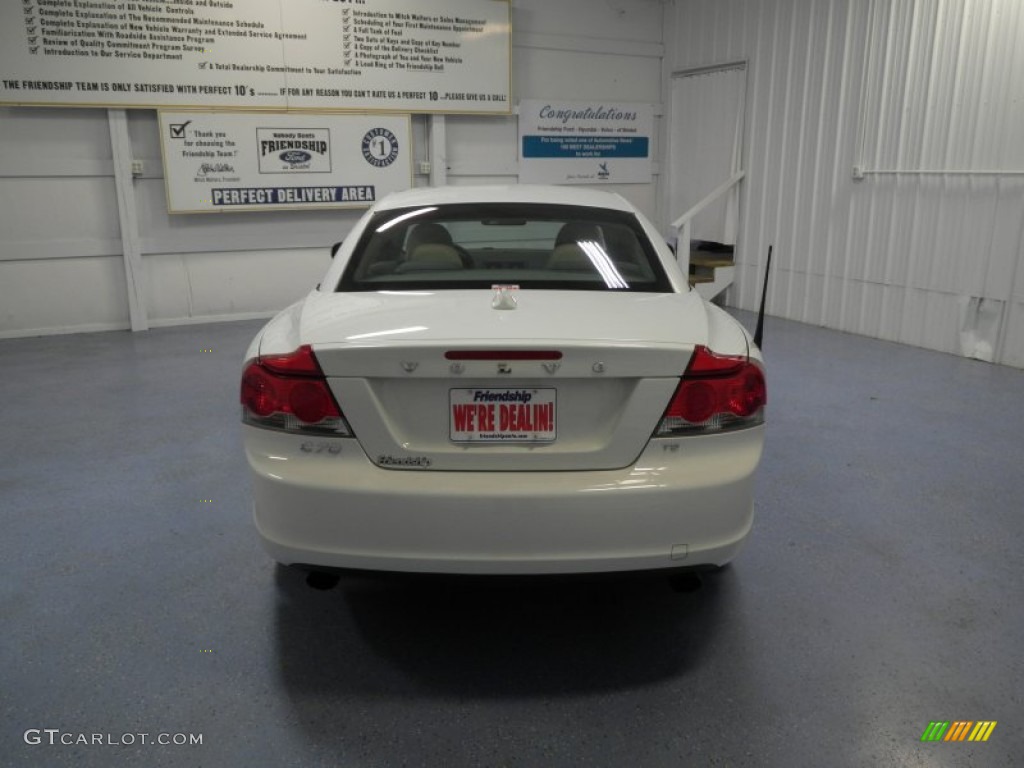 2009 C70 T5 Convertible - Ice White / Calcite photo #7