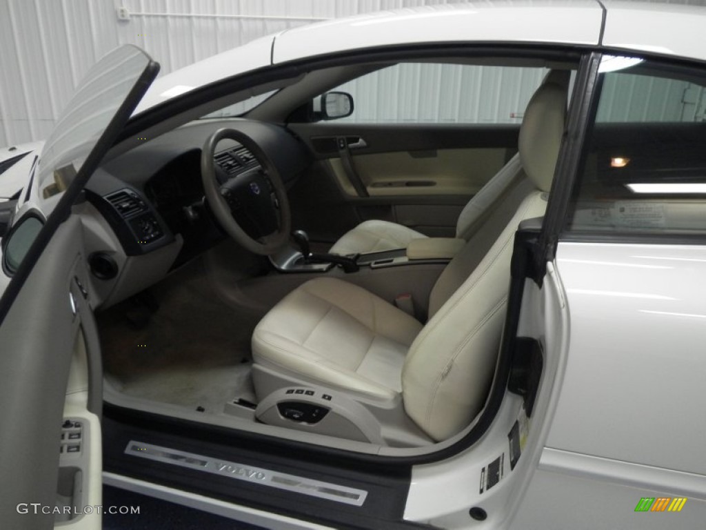 2009 C70 T5 Convertible - Ice White / Calcite photo #11
