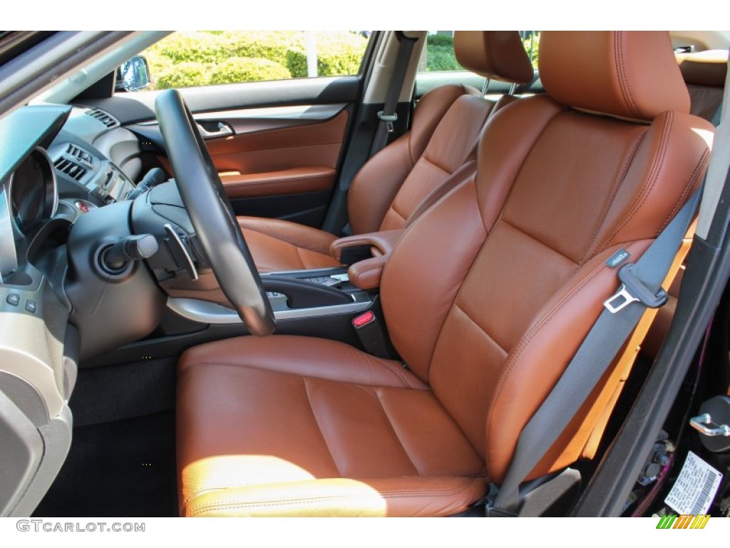 Umber Brown Interior 2010 Acura TL 3.7 SH-AWD Technology Photo #85456476