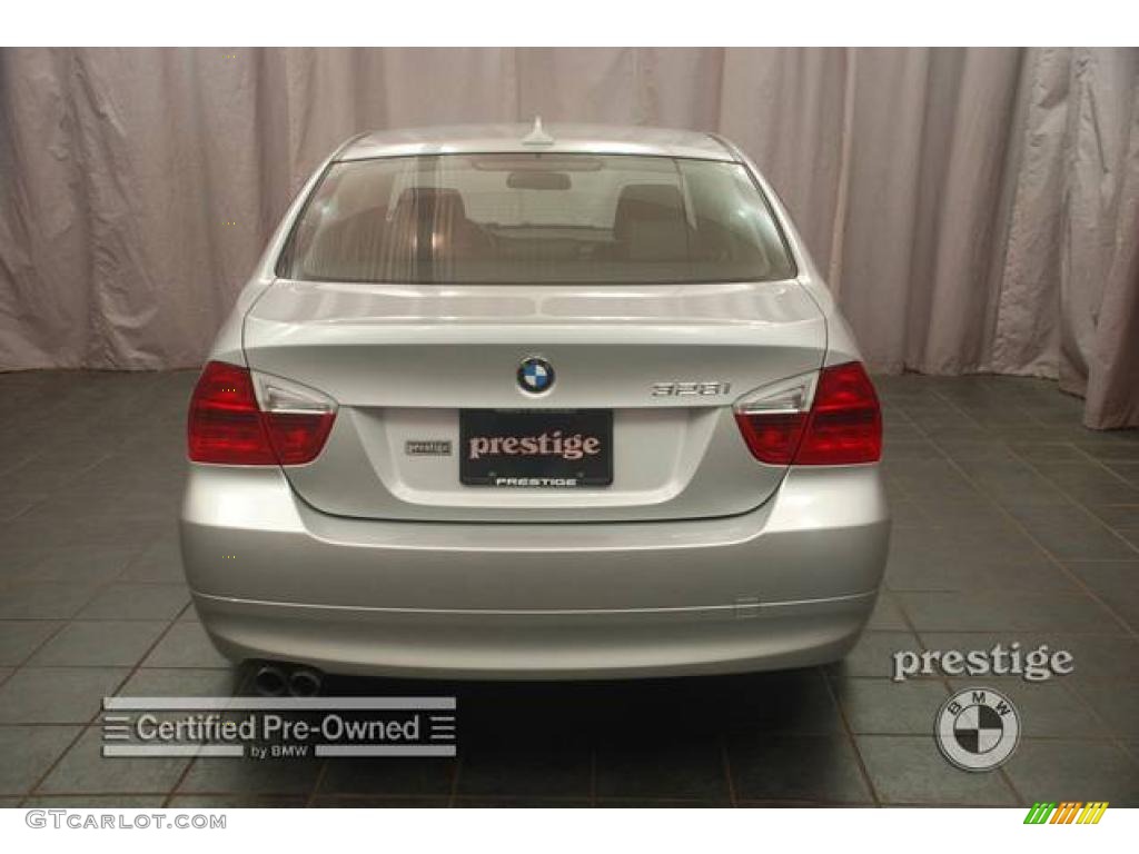 2007 3 Series 328i Sedan - Titanium Silver Metallic / Black photo #2
