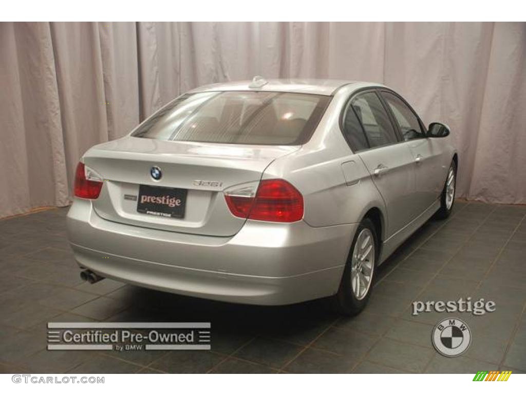 2007 3 Series 328i Sedan - Titanium Silver Metallic / Black photo #5