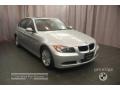 2007 Titanium Silver Metallic BMW 3 Series 328i Sedan  photo #7
