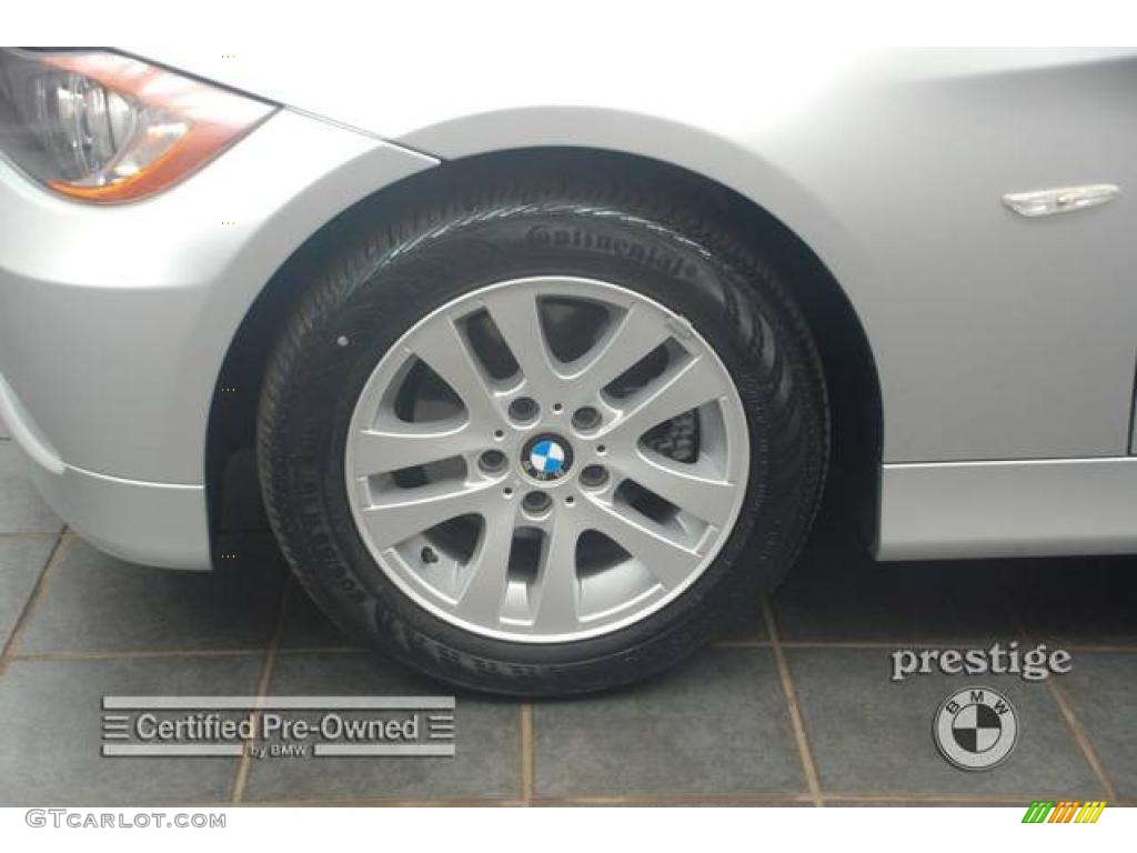 2007 3 Series 328i Sedan - Titanium Silver Metallic / Black photo #8
