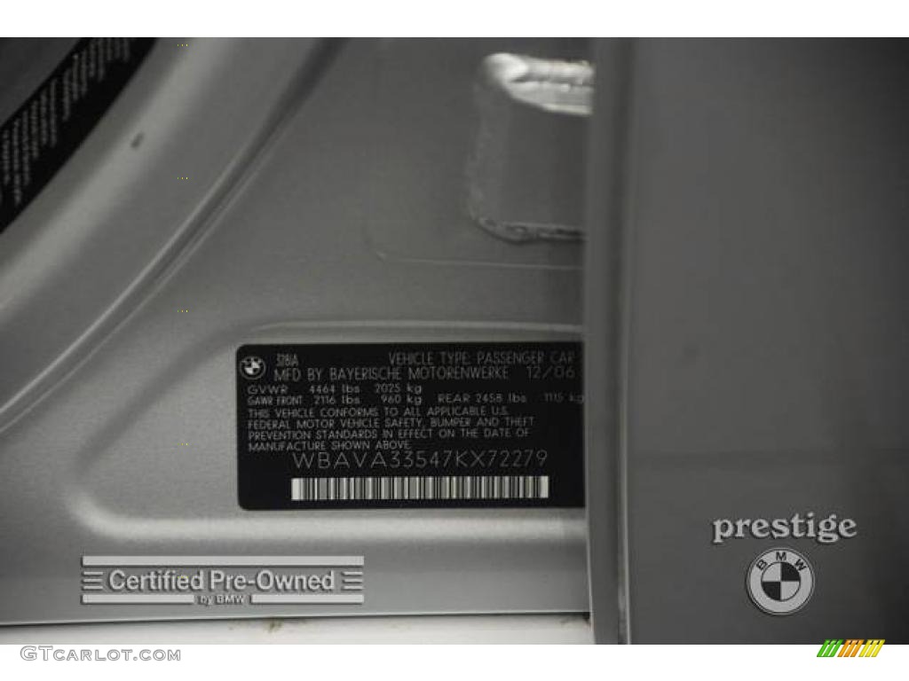 2007 3 Series 328i Sedan - Titanium Silver Metallic / Black photo #10