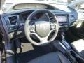 Black 2013 Honda Civic EX-L Coupe Dashboard