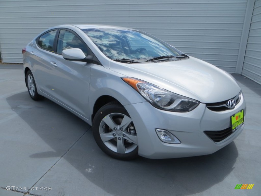 2013 Elantra GLS - Shimmering Air Silver / Gray photo #2