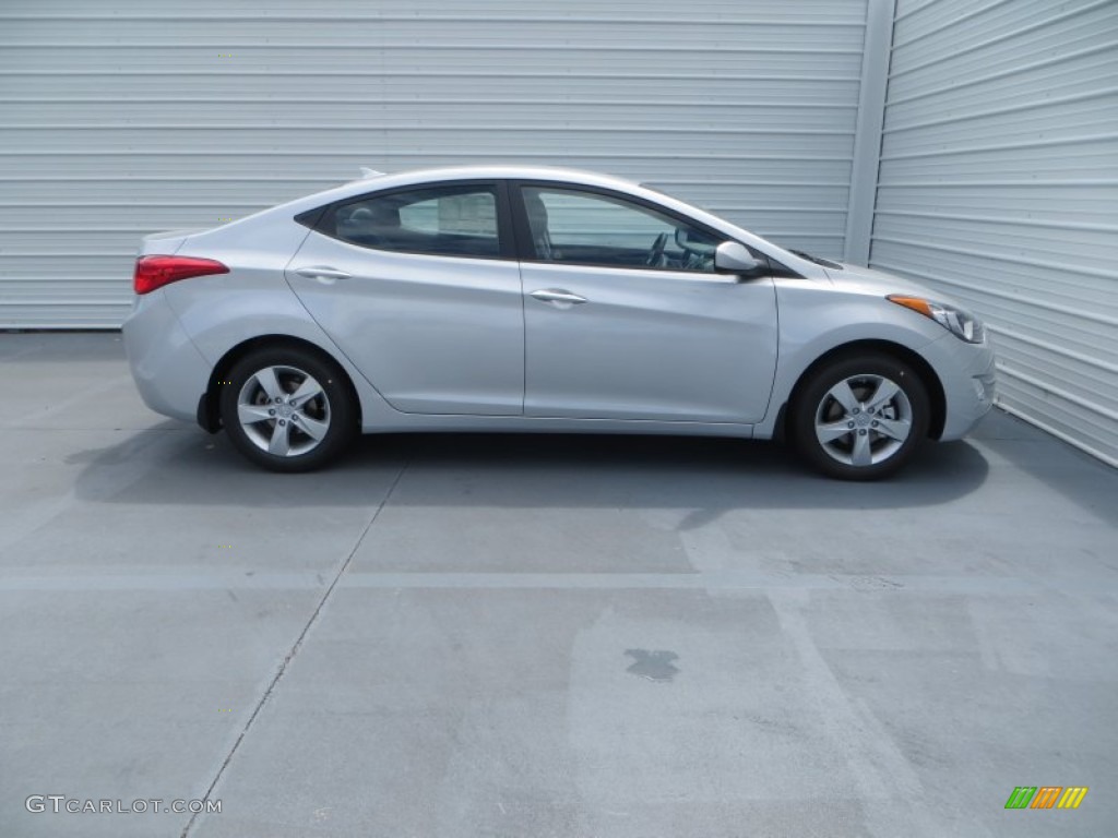 2013 Elantra GLS - Shimmering Air Silver / Gray photo #3