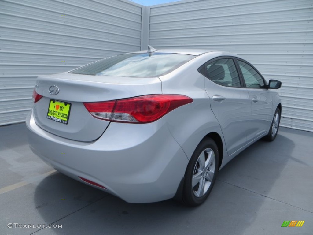 2013 Elantra GLS - Shimmering Air Silver / Gray photo #4