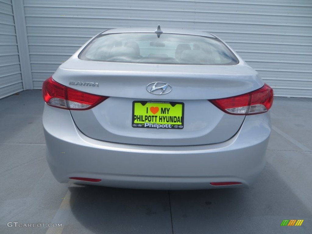 2013 Elantra GLS - Shimmering Air Silver / Gray photo #5