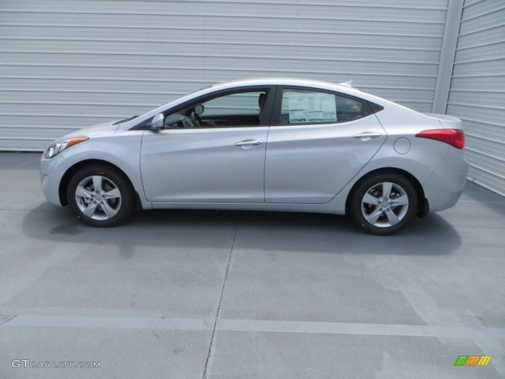 2013 Elantra GLS - Shimmering Air Silver / Gray photo #7