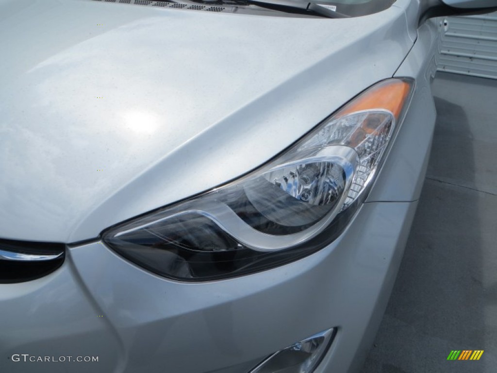 2013 Elantra GLS - Shimmering Air Silver / Gray photo #10