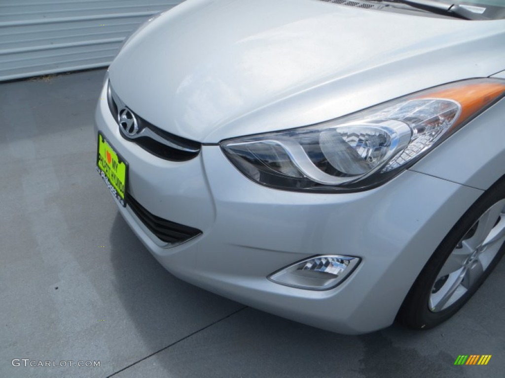 2013 Elantra GLS - Shimmering Air Silver / Gray photo #11