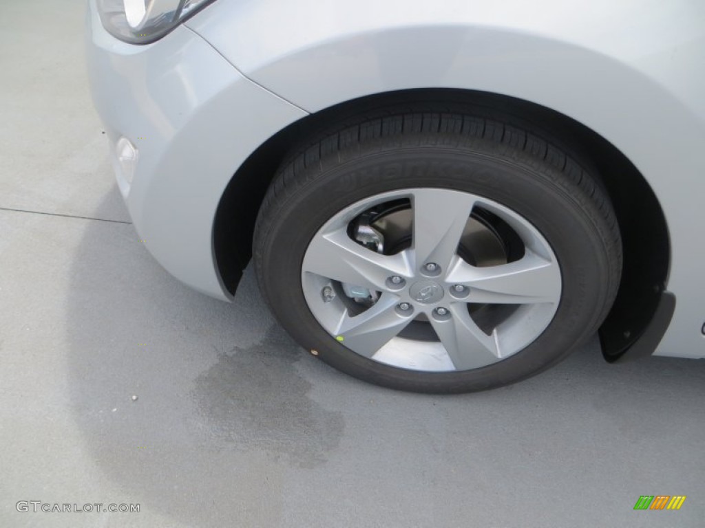 2013 Elantra GLS - Shimmering Air Silver / Gray photo #12