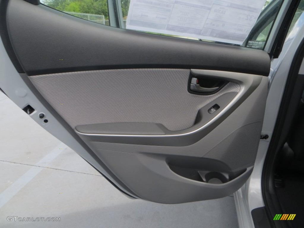 2013 Elantra GLS - Shimmering Air Silver / Gray photo #17