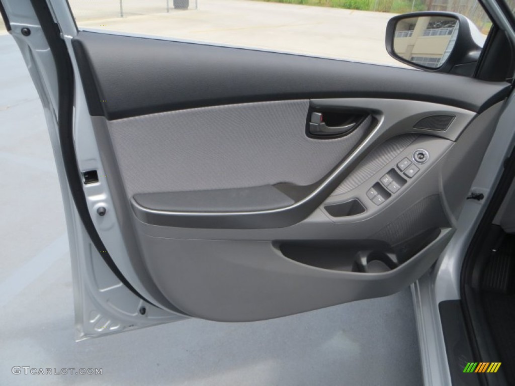 2013 Elantra GLS - Shimmering Air Silver / Gray photo #20