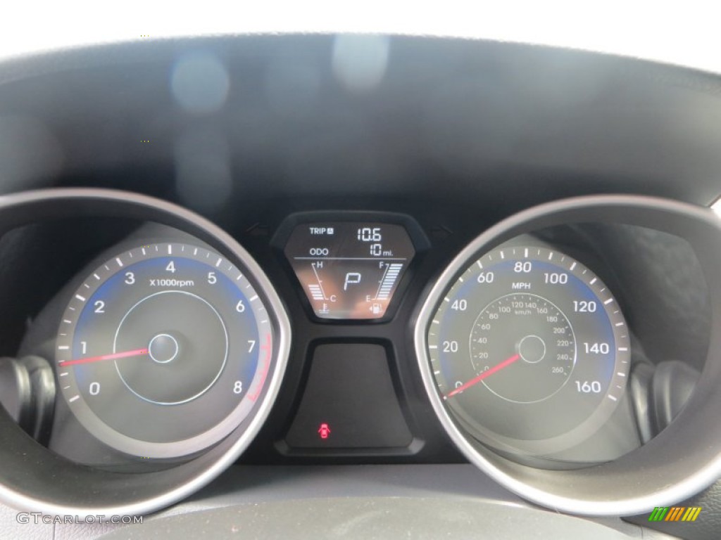 2013 Elantra GLS - Shimmering Air Silver / Gray photo #28