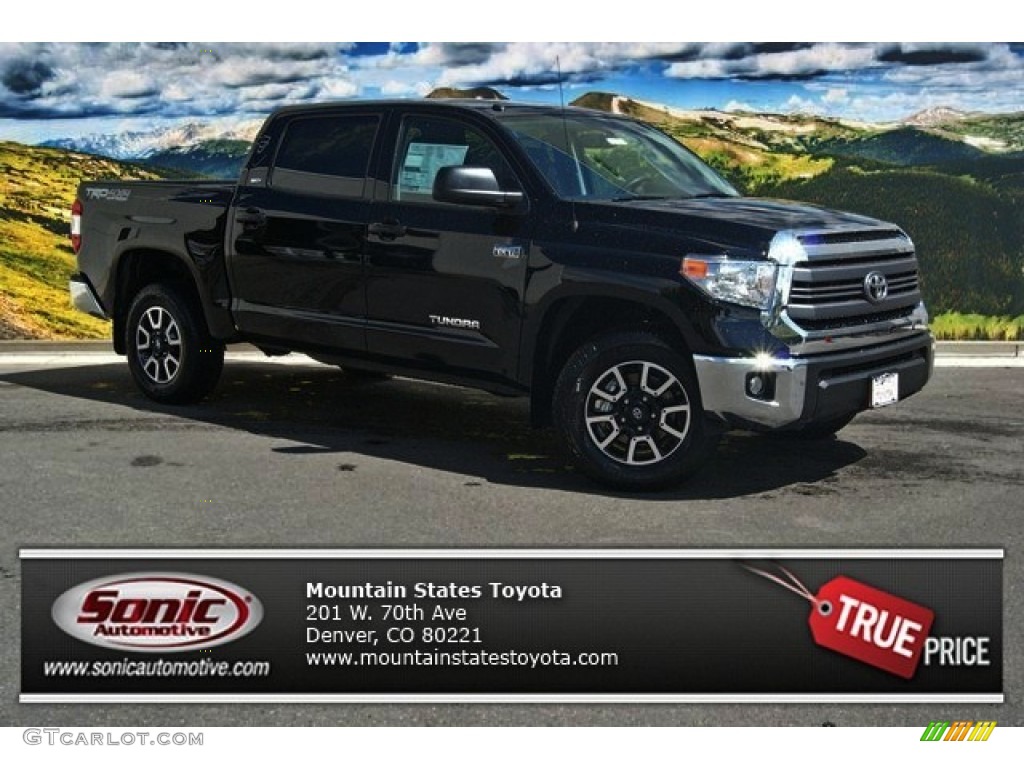 2014 Tundra SR5 TRD Crewmax 4x4 - Black / Black photo #1