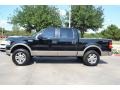 2005 Black Ford F150 Lariat SuperCrew 4x4  photo #2