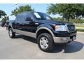 2005 Black Ford F150 Lariat SuperCrew 4x4  photo #7