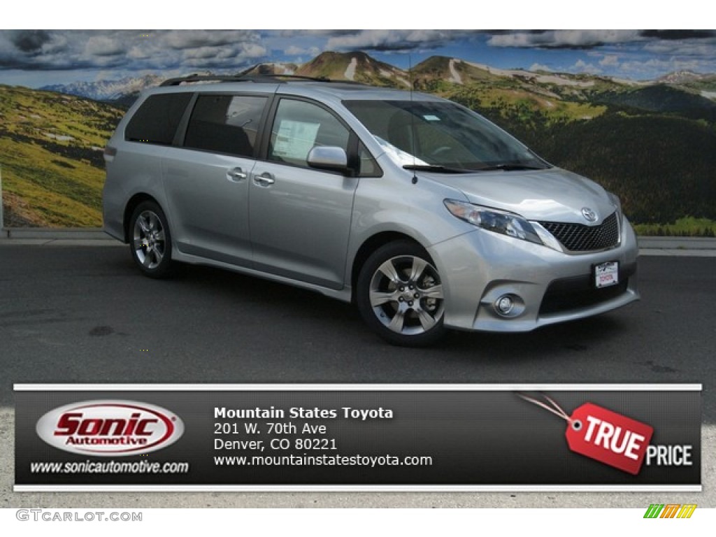 2013 Sienna SE - Silver Sky Metallic / Dark Charcoal photo #1