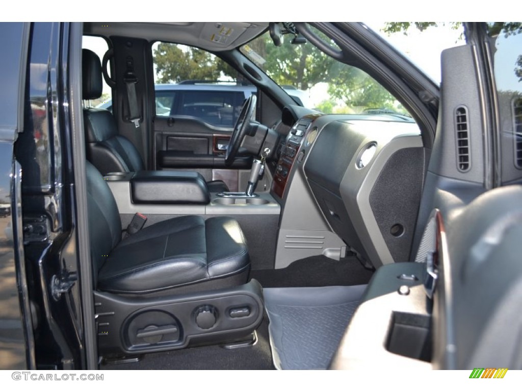 2005 F150 Lariat SuperCrew 4x4 - Black / Black photo #10