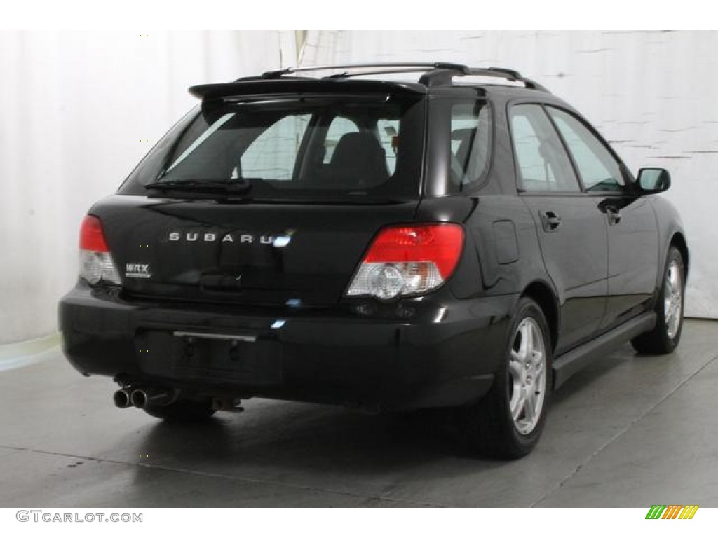 2004 Impreza WRX Sport Wagon - Java Black Pearl / Dark Gray photo #7