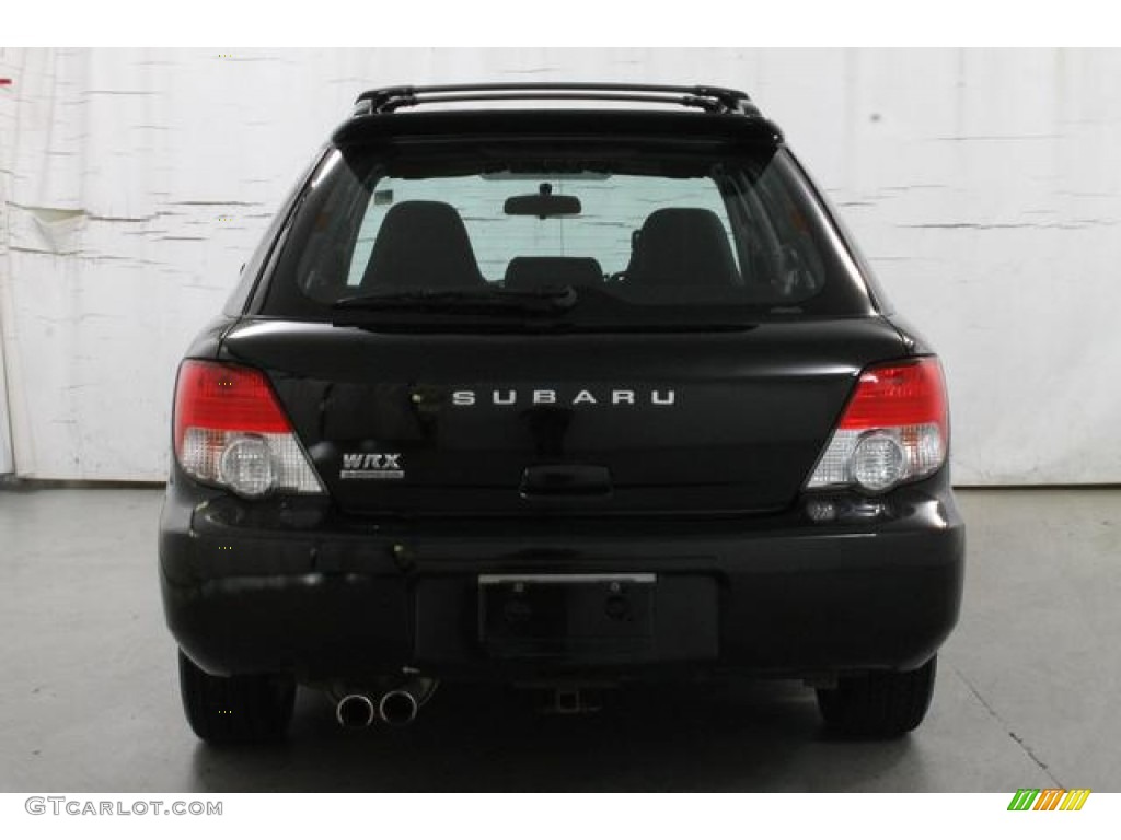 2004 Impreza WRX Sport Wagon - Java Black Pearl / Dark Gray photo #8