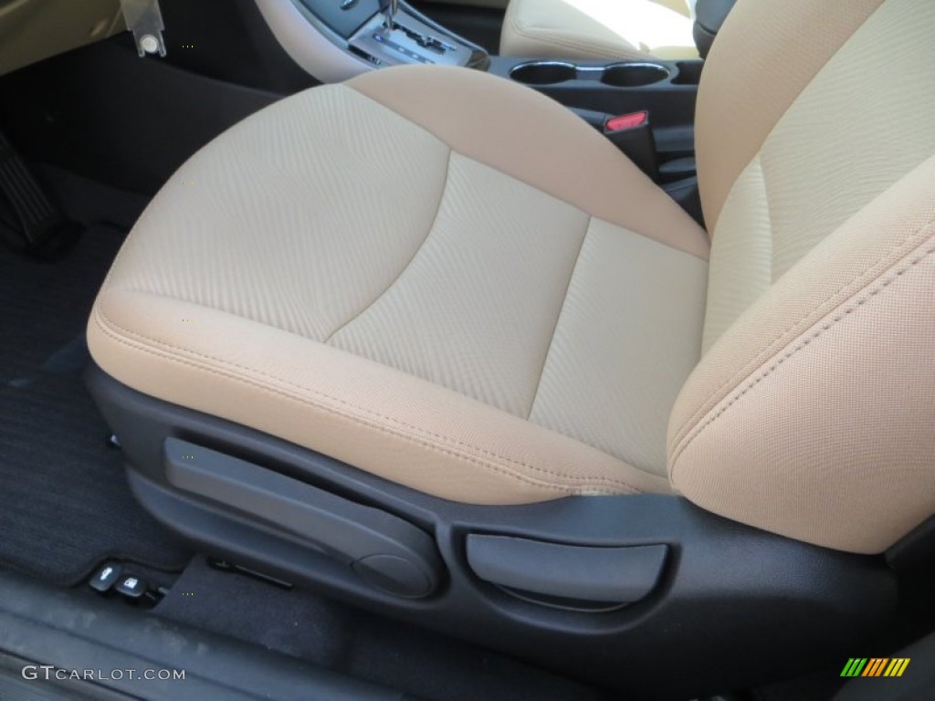 2013 Elantra GLS - Indigo Night / Beige photo #24