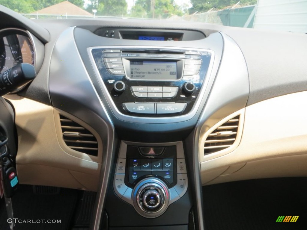 2013 Elantra GLS - Indigo Night / Beige photo #26