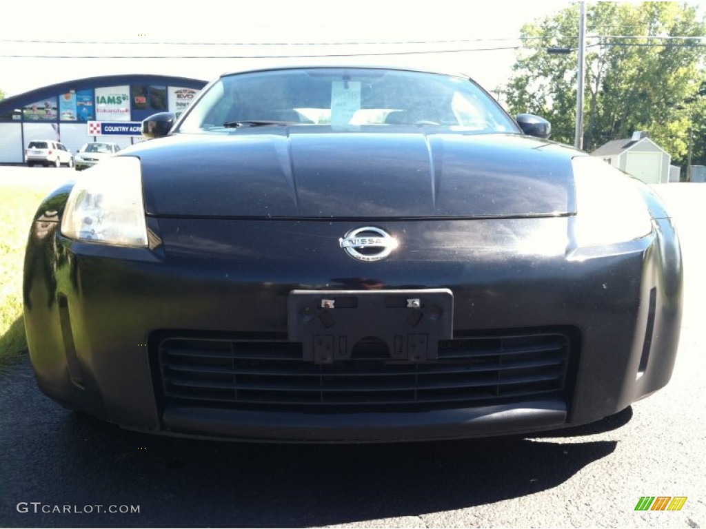 2003 350Z Coupe - Super Black / Charcoal photo #3
