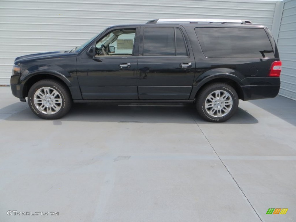 2013 Expedition EL Limited - Tuxedo Black / Stone photo #6