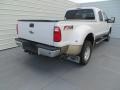 White Platinum Metallic Tri-Coat - F350 Super Duty Lariat Crew Cab 4x4 Dually Photo No. 4