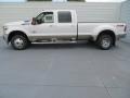 White Platinum Metallic Tri-Coat - F350 Super Duty Lariat Crew Cab 4x4 Dually Photo No. 6
