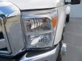 White Platinum Metallic Tri-Coat - F350 Super Duty Lariat Crew Cab 4x4 Dually Photo No. 9
