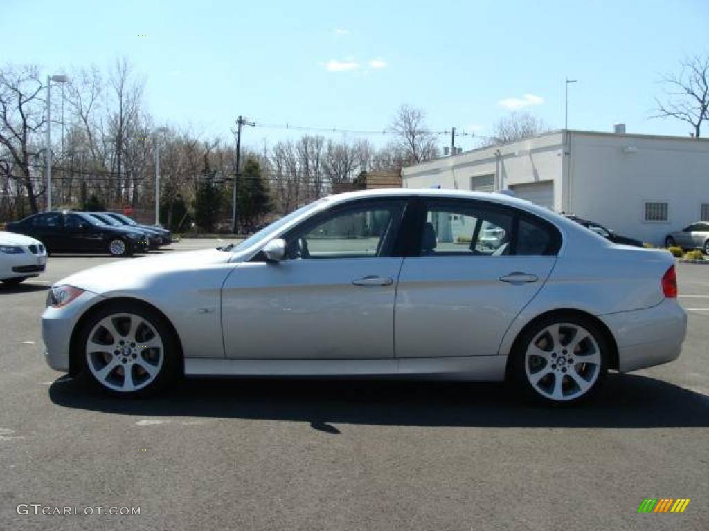 2008 3 Series 335i Sedan - Titanium Silver Metallic / Gray photo #5