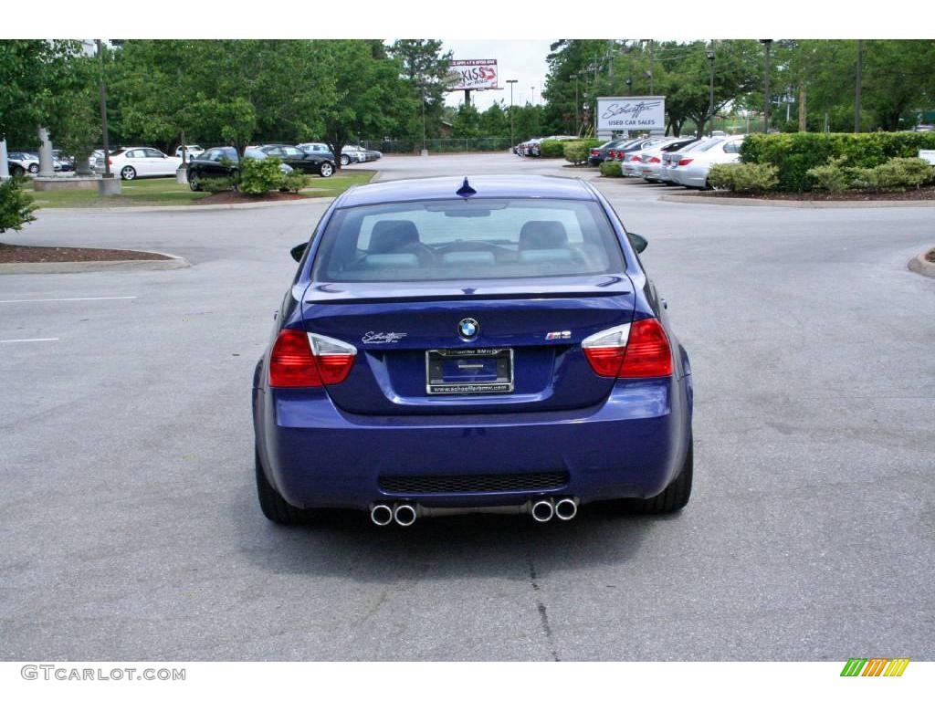 2008 M3 Sedan - Interlagos Blue Metallic / Silver Novillo Leather photo #5