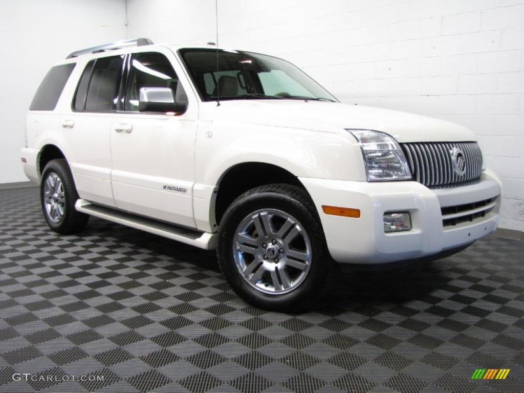 2009 Mountaineer Premier AWD - White Suede / Camel/Sand photo #1