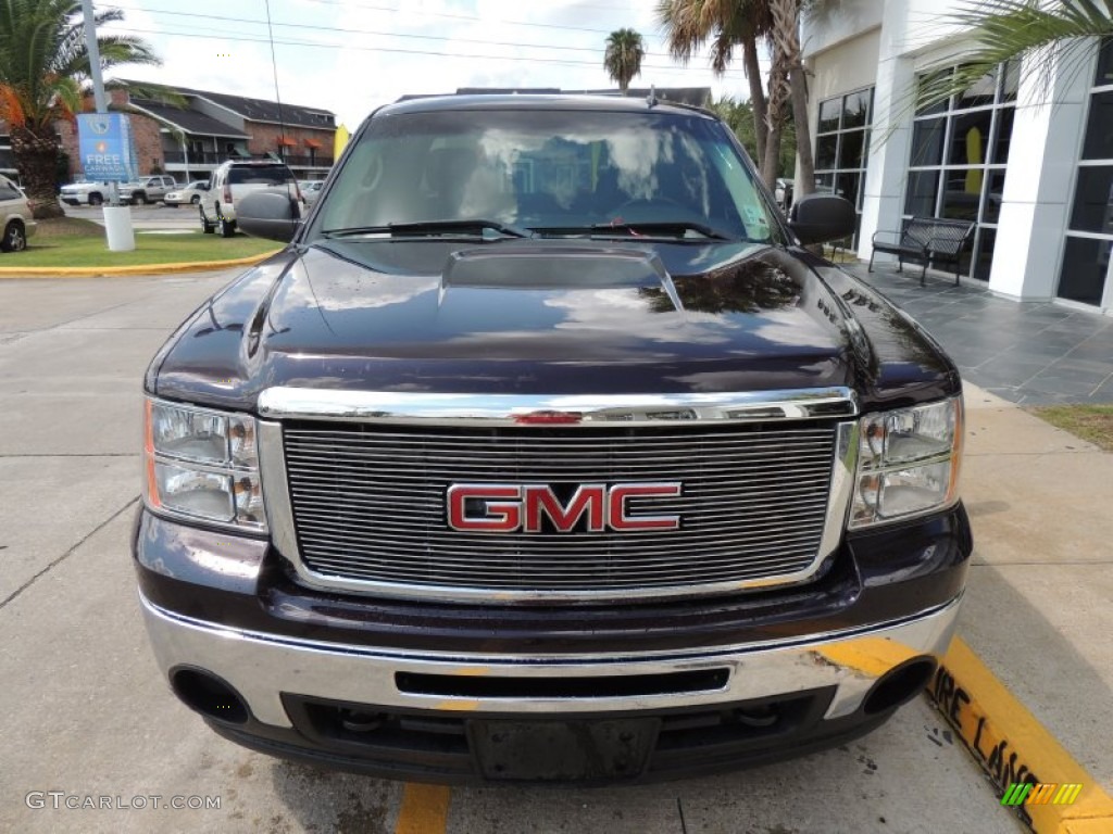 2009 Sierra 1500 SLE Extended Cab - Dark Crimson Metallic / Ebony photo #2